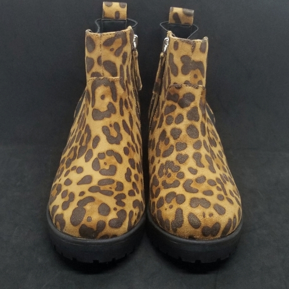 🔥 Women's Combat Boot Leopard Print Boot Size 7 - Picture 2 of 11